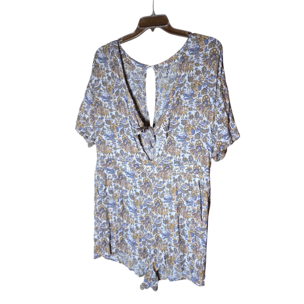 LOFT Beach Floral Romper XXL